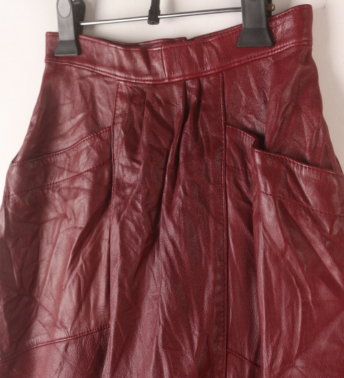 (80%세일) Tychez Vintage Clothing MADE IN ITALY Real Leather 리얼레더 양가죽 스커트