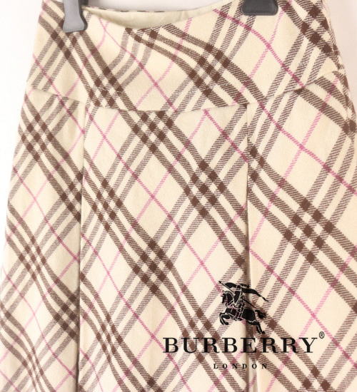 (50%세일) Tychez Vintage Clothing BURBERRY 버버리 울+앙고라 체크패턴