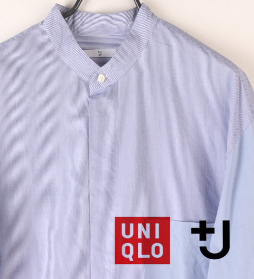 (50%세일) Tychez Vintage Clothing UNIQLO x JILSANDER 질샌더 배색 헨리넥셔츠