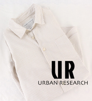 (70%세일) URBAN RESEARCH 어반리서치 베이직 스트라이프 셔츠 woman S~M