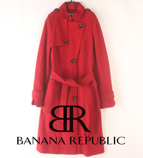 (70%세일) Tychez Vintage Clothing BANANA REPUBLIC 바나나 리퍼블릭 벨티드 레드 코트