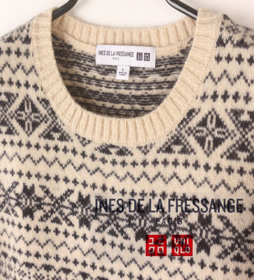 (50%세일) Tychez Vintage Clothing INES DE LA FRESSANGE paris x UNIQLO