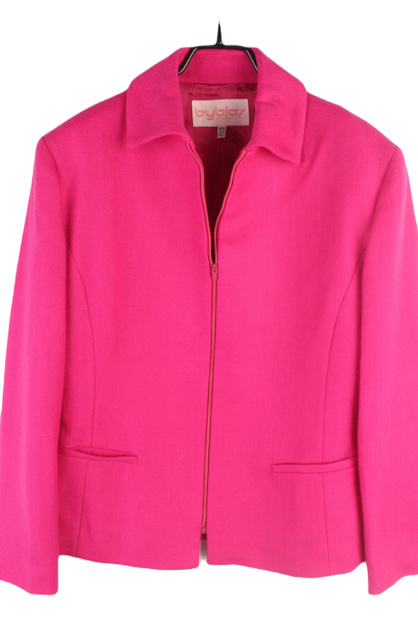 (80%세일) Tychez Vintage Clothing BYBLOS 비블로스 핑크 집업 자켓